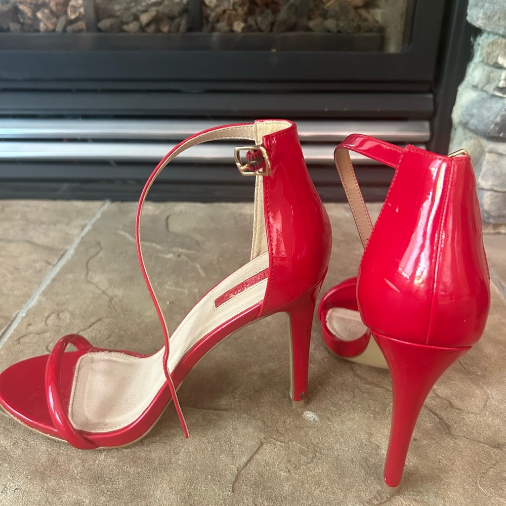 Red High Heel Sandals